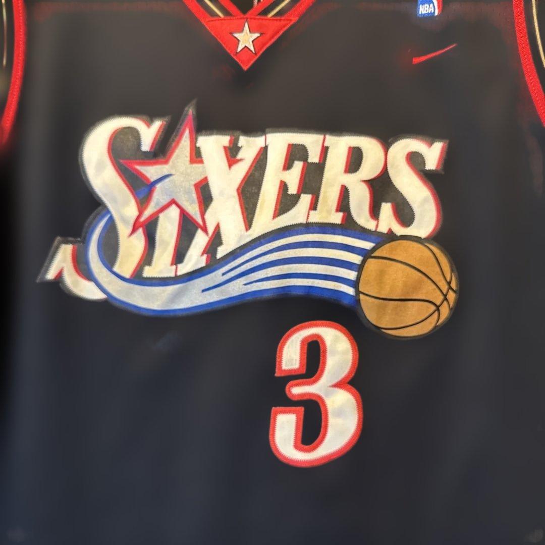 Nike Sixers Iverson ジャージユニフォーム XL ブラック