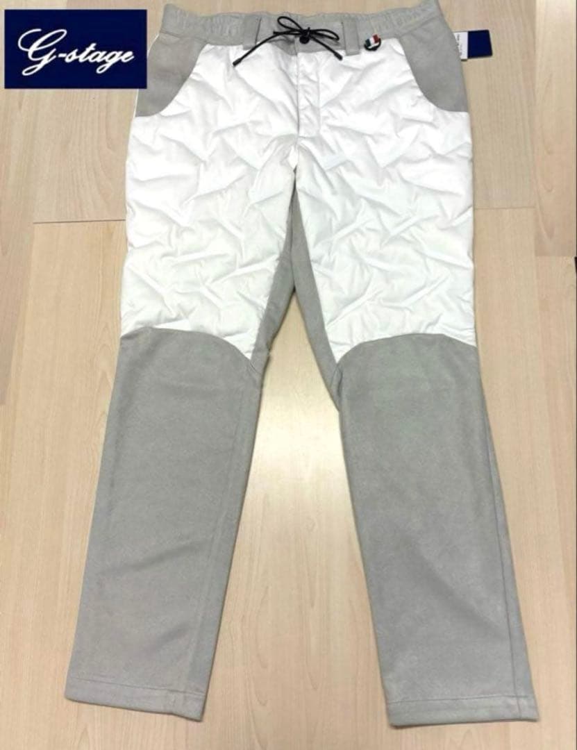 新品2.5万 高級 G-stageダウンハイブリッドパンツ ムータマリン46上品