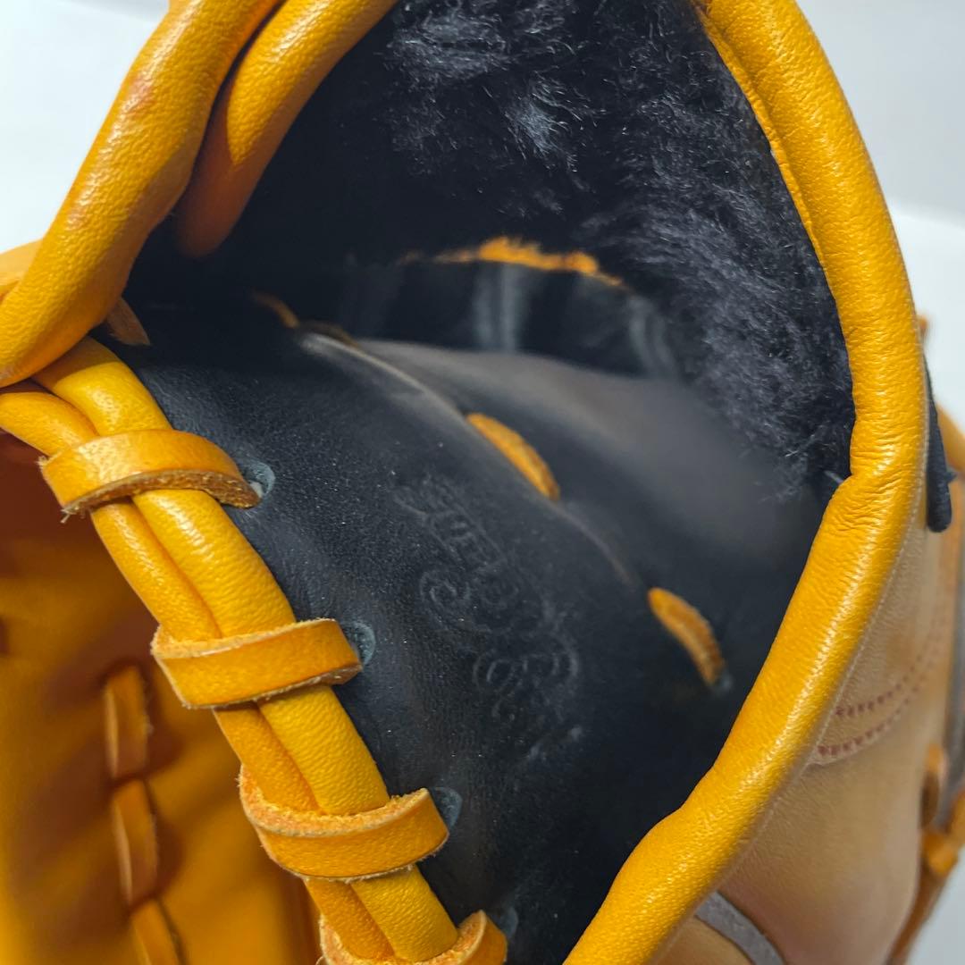 Mizuno Buｗ League 野球グローブ 黄色 レザー