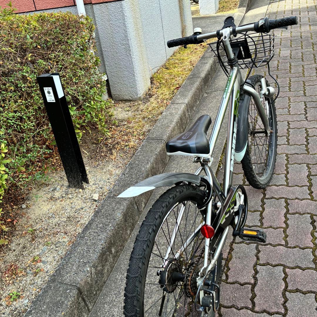 【大阪直接引き取り】◆ジュニア自転車 あさひ DRIDE シルバー◆24インチ