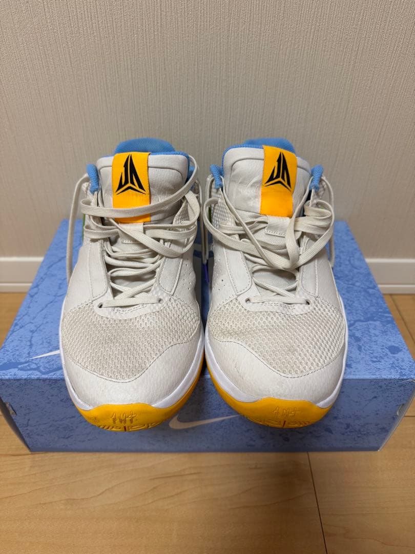 Nike Ja1 シューズ ホワイト/イエロー/グリーン/ブルー