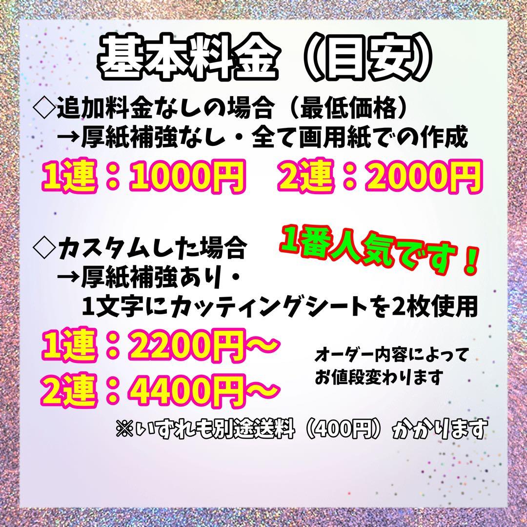 うちわ文字　オーダー　オーダーページ　うちわ屋さん　文字パネル　団扇