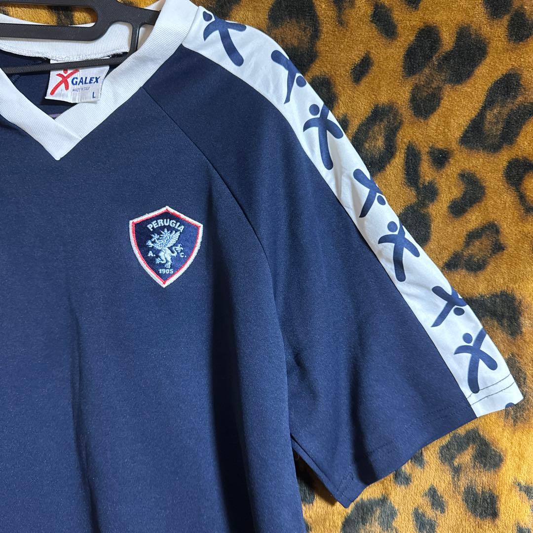 GALEX PERUGIA シャツ ネイビー　サッカー　中田英寿　イタリア
