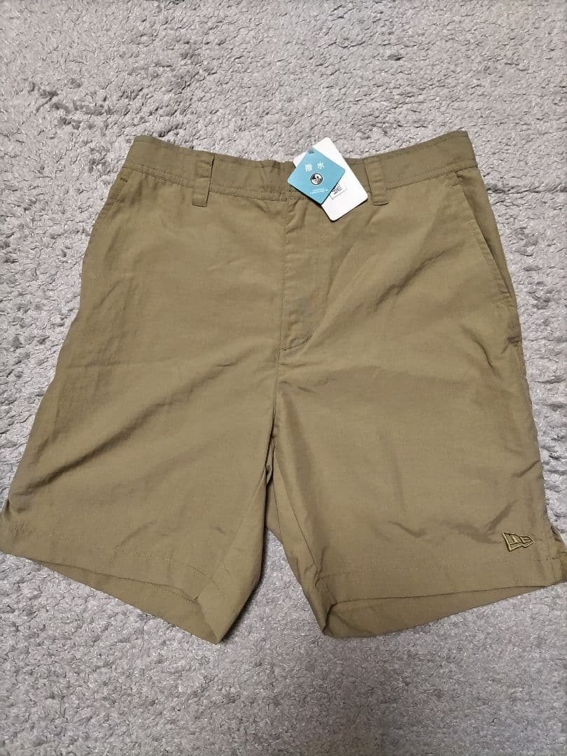 新品　ニューエラ　ゴルフ　ハーフパンツ　ベージュ