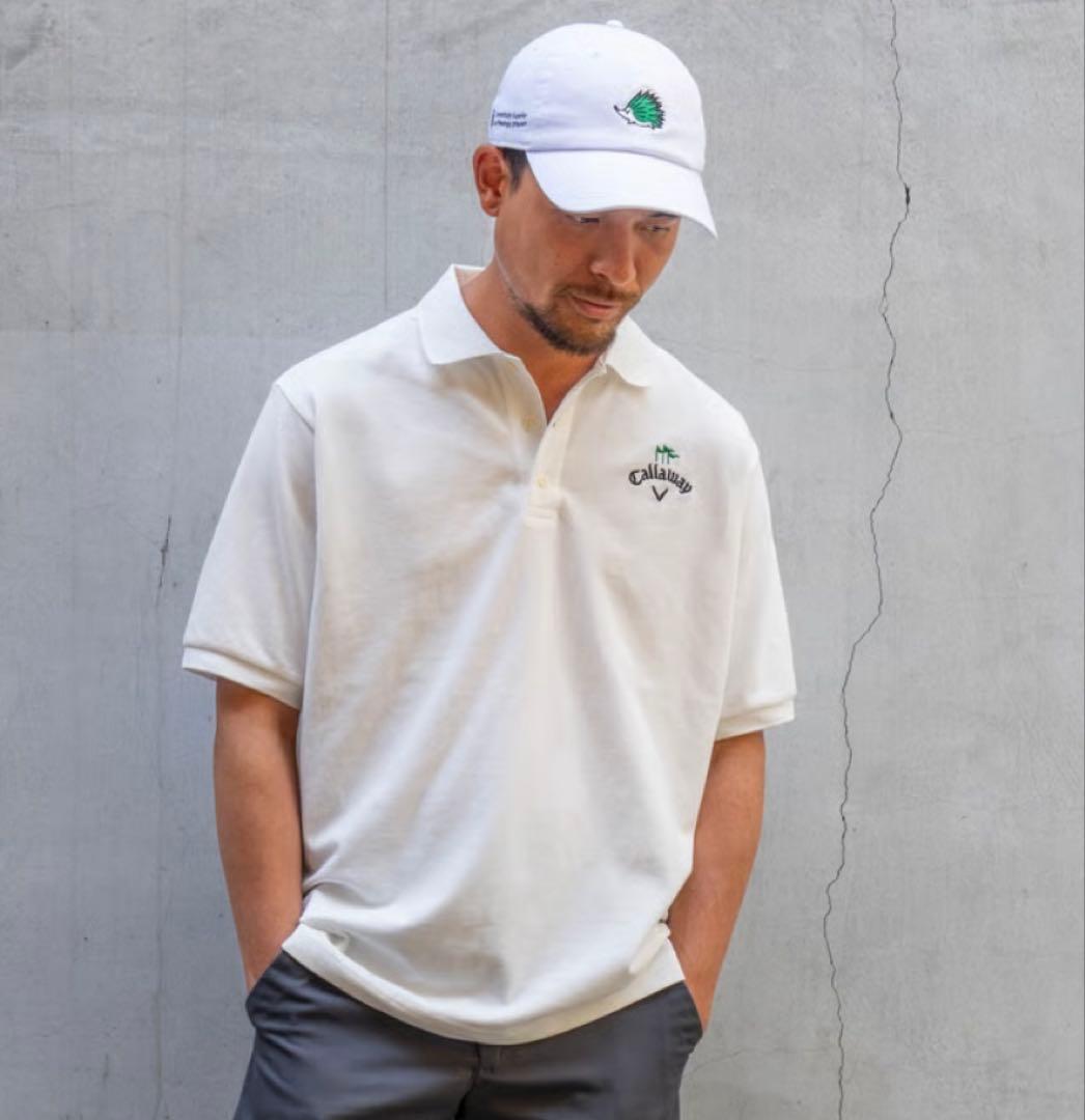【新品未使用】Clubhaus×Callaway ポロシャツ ホワイト　Mサイズ