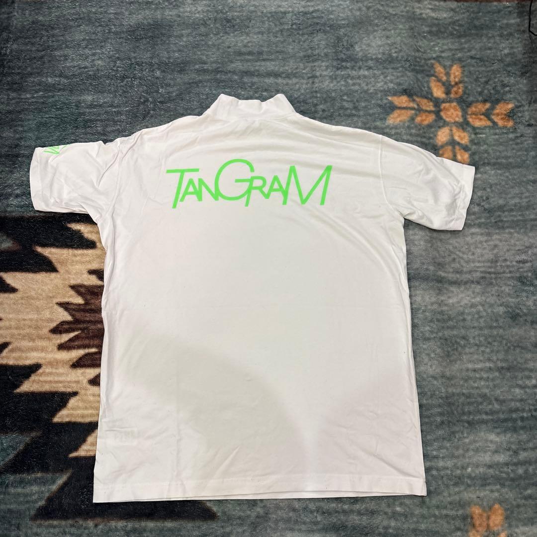 TANGRAM モックネック　バックプリントＴシャツ XL ほぼ新品
