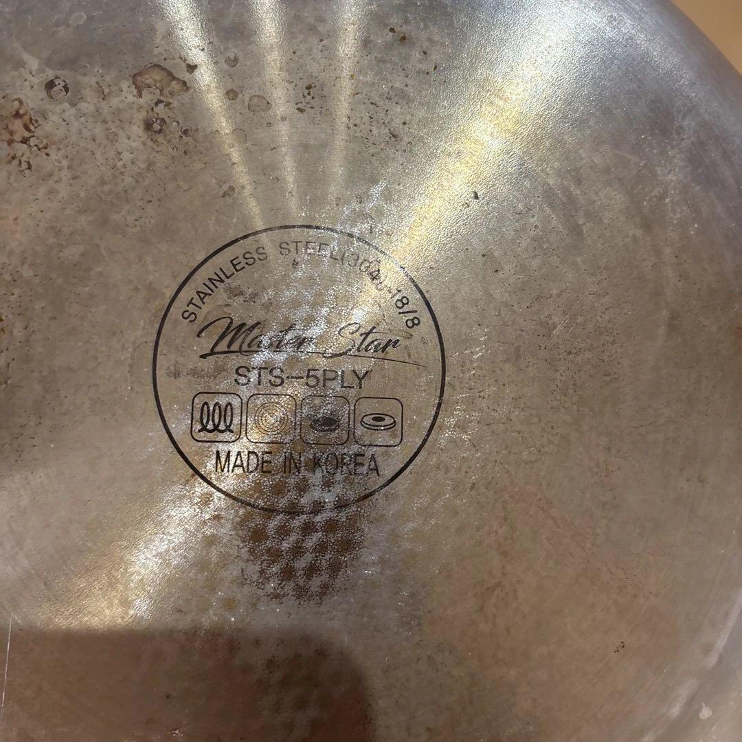 Living Glory 5層ステンレスフライパン26cm、28cmセット蓋付き