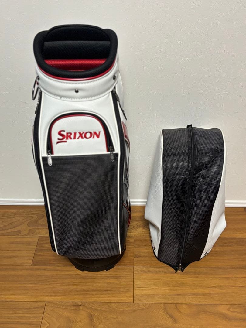 【RY】Srixon キャディバッグ 白黒赤
