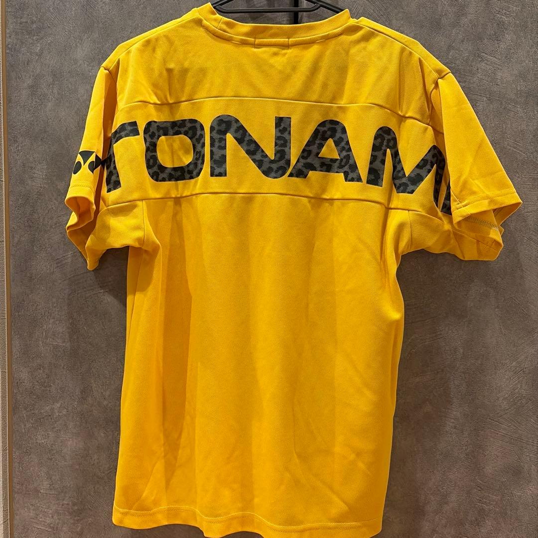 YONEX トナミ ヒョウ柄 Tシャツ M 黄色　トナミ 運輸