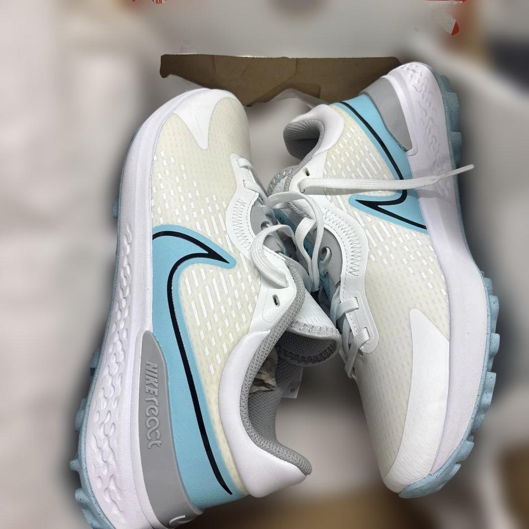 NIKE ナイキ　INFINITY Pro2 ゴルフシューズ ホワイト/ブルー