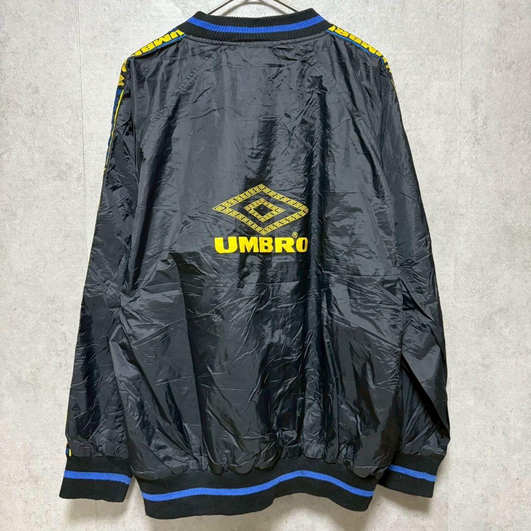 訳あり　90's UMBRO ナイロンドリルロッププルオーバーテープロゴ　XL
