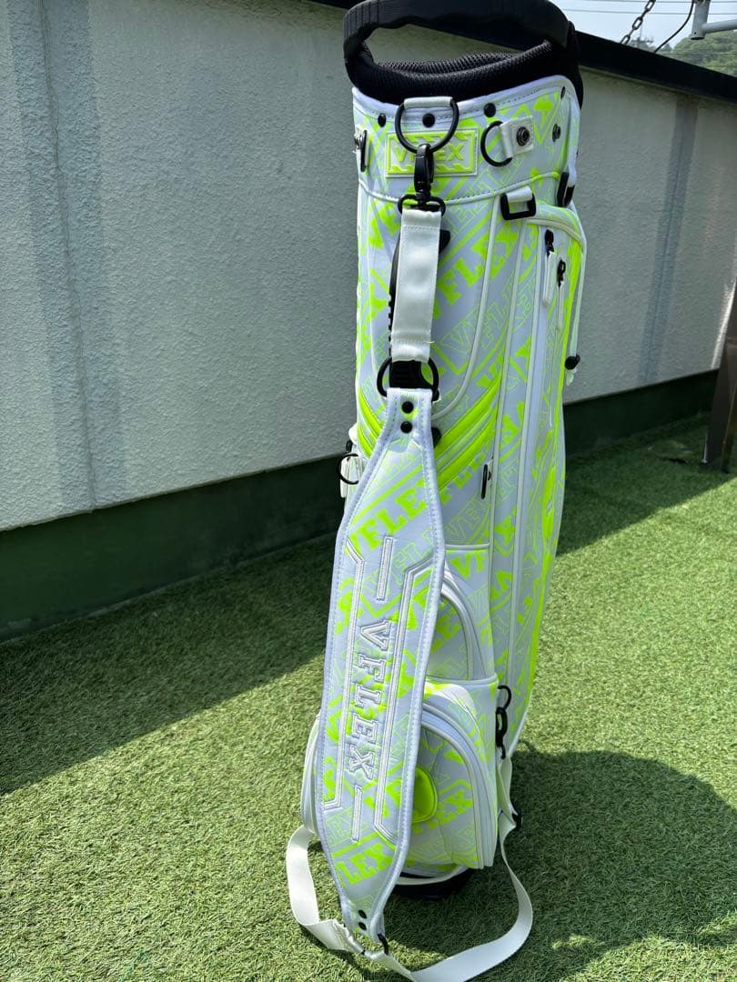 Ｖフレックス　スタンド　キャディバッグ　ゴルフバッグ　新品　イエロー　ホワイト