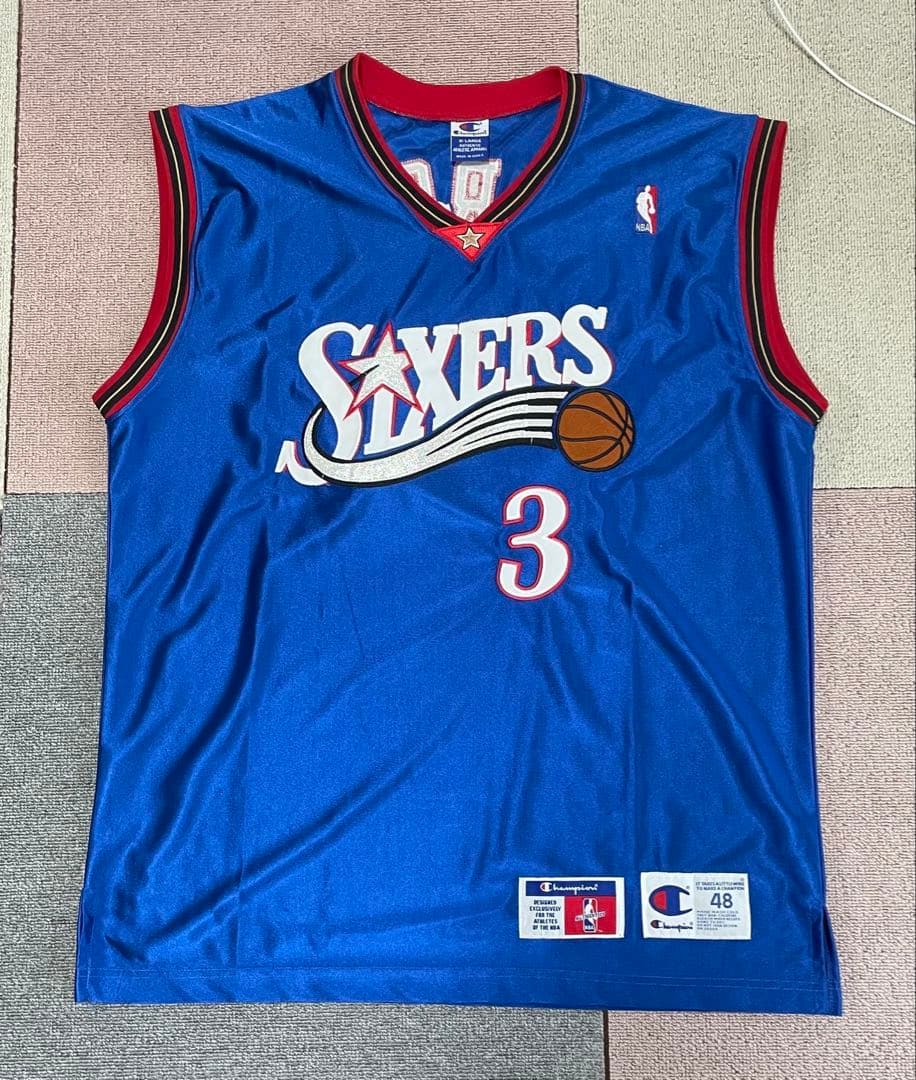 アレン・アイバーソン　Champion SIXERS ユニフォーム サイズ48