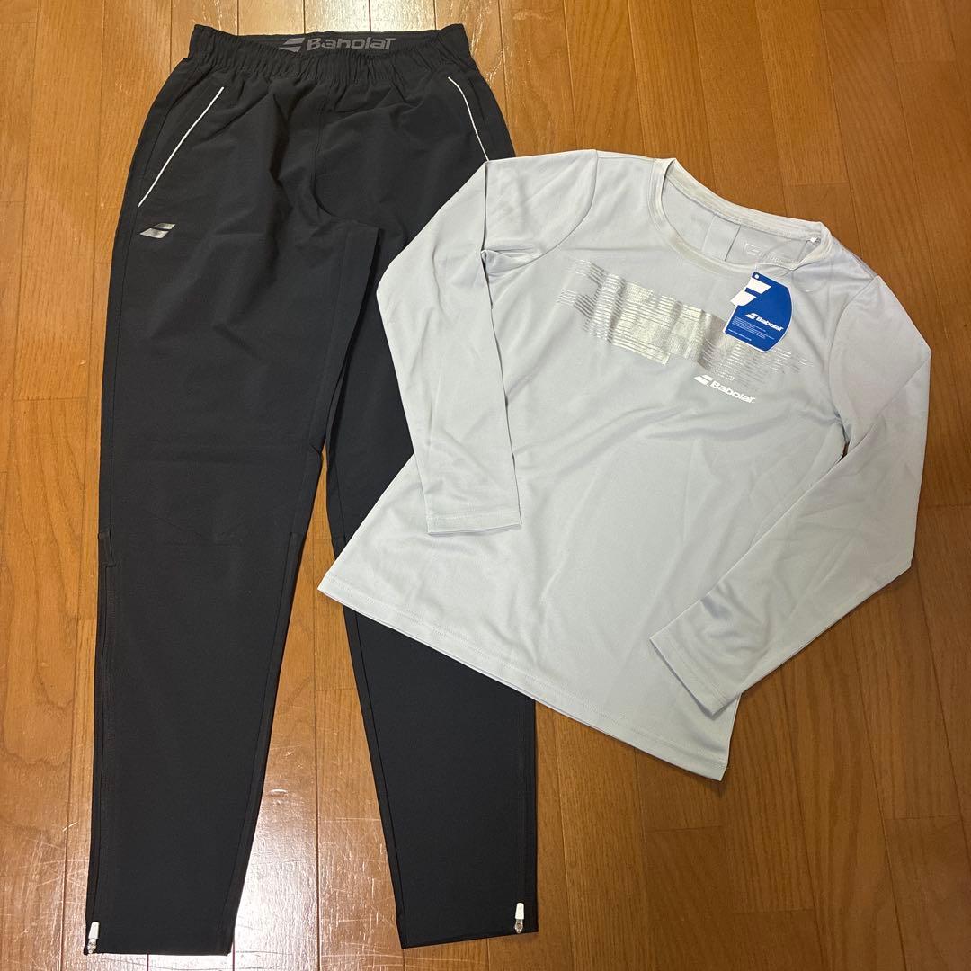 バボラ　Babolat 新品 長パンツと長袖Tシャツの2点セット M
