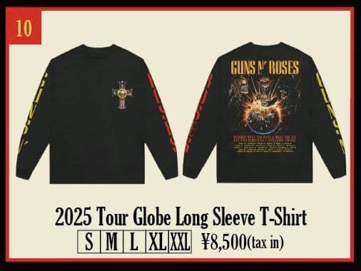 【3月限定】新品GUNS N' ROSES 2025来日公演ツアーロンT【XL】