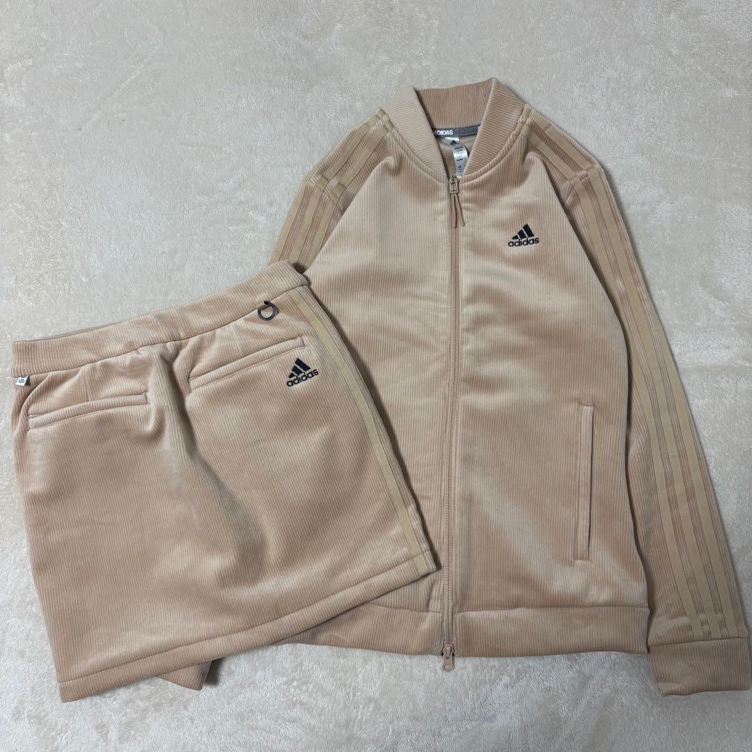 adidas Golf セットアップ Sサイズ ベージュ　コーデュロイ