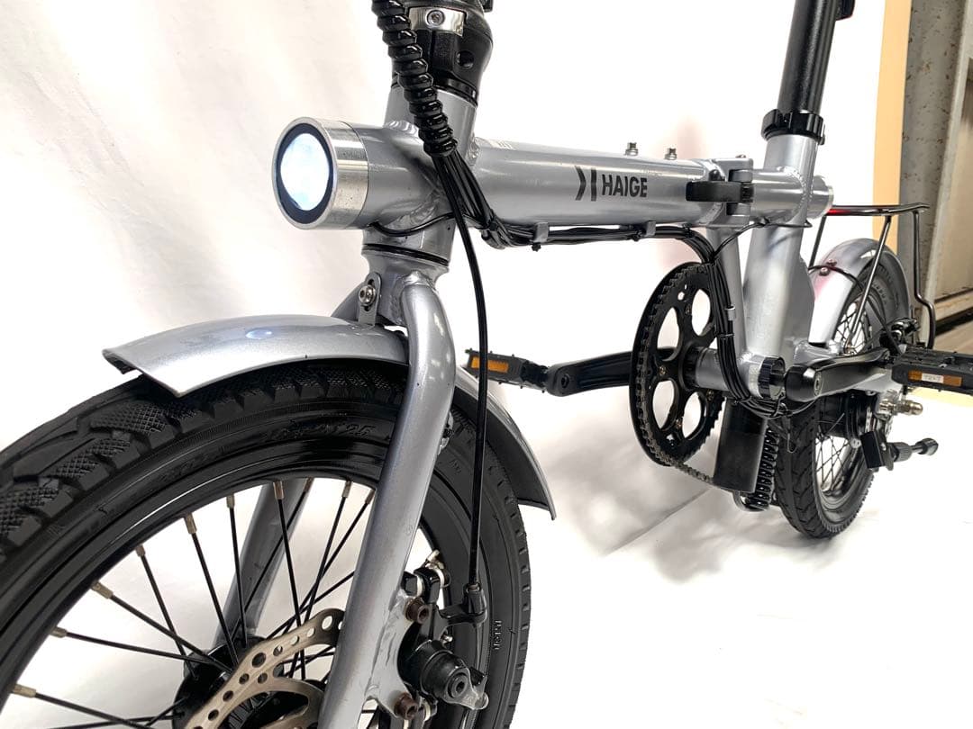 【即乘】送料無料HAIGE電動自転車 SHIMANO 7速16インチ動作確認済