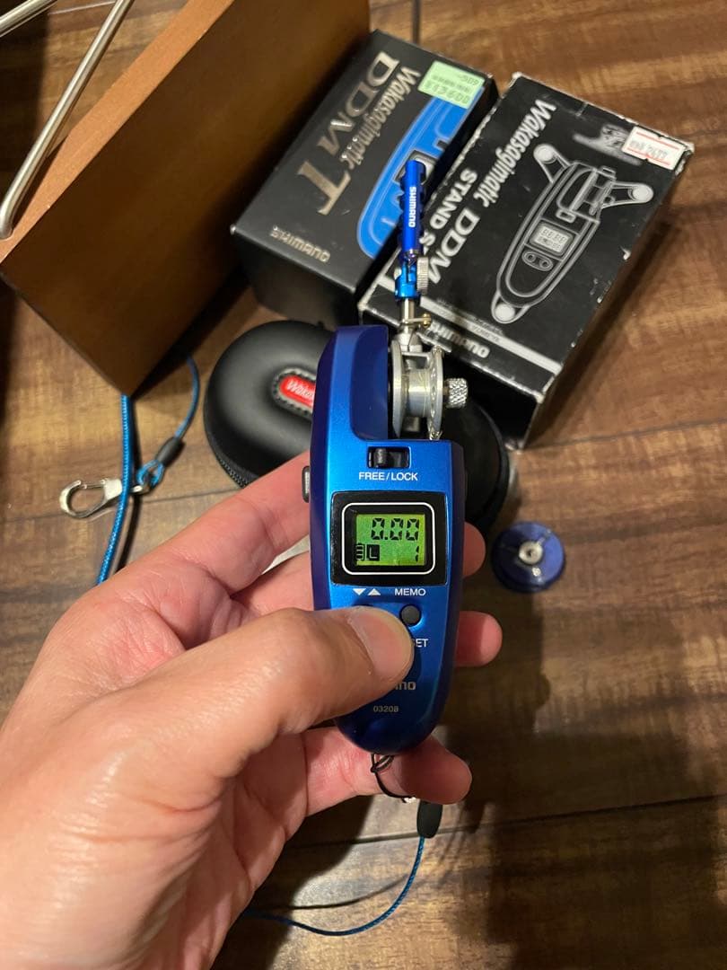 SHIMANO DDM T 電動リールジャンク扱い スタンドセット。