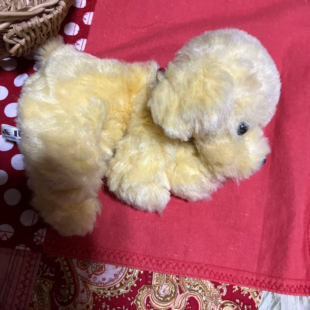 como&rayぬいぐるみ　レトリー　イエロー　レトロぬいぐるみ犬　クタクタ