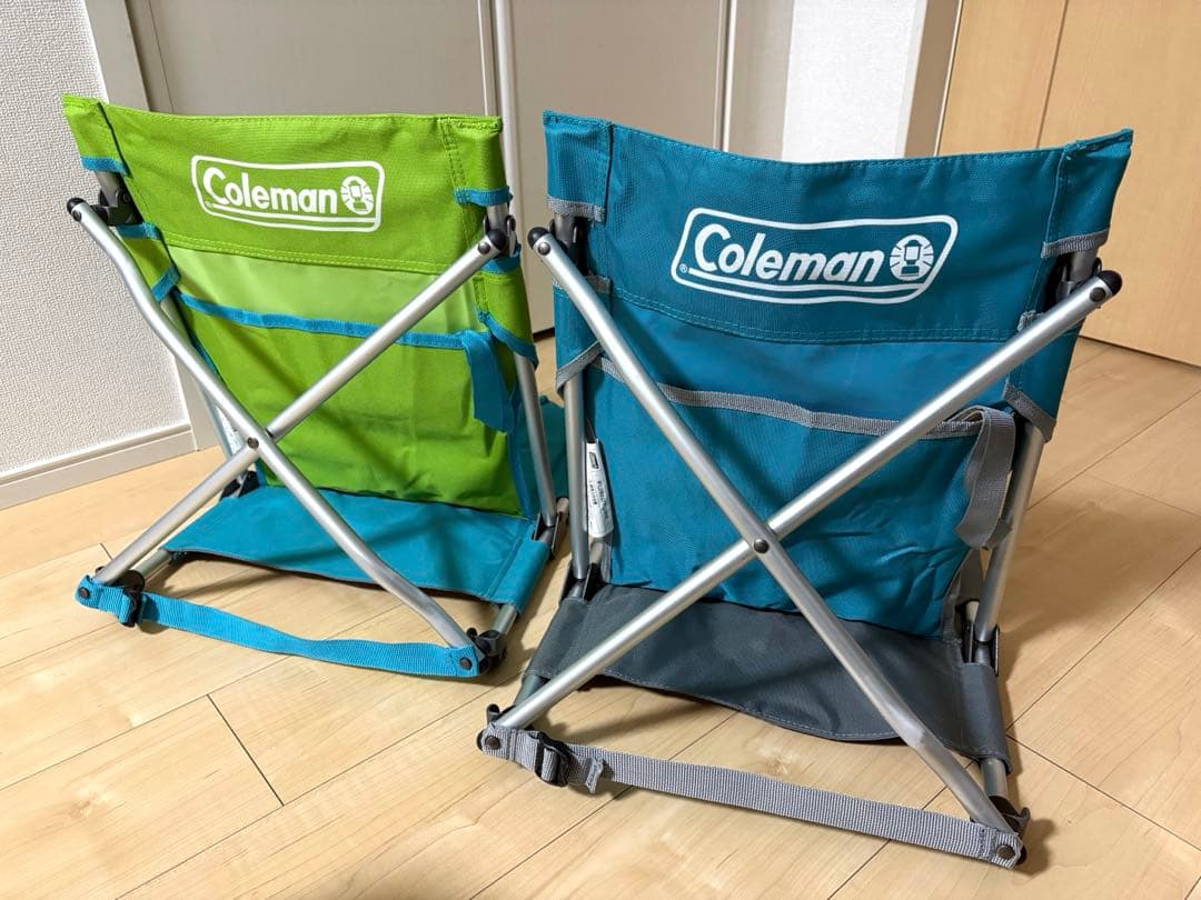 Coleman コンパクトグランドチェア アウトドア スカイ　ライム