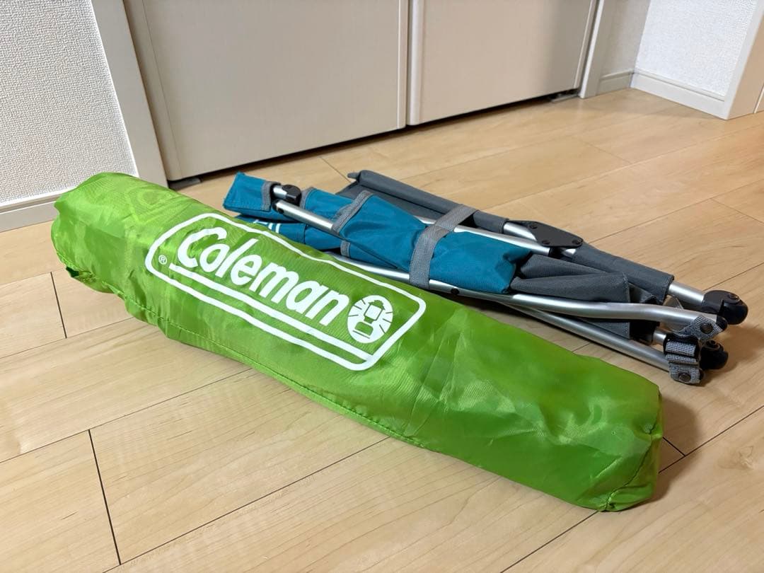 Coleman コンパクトグランドチェア アウトドア スカイ　ライム