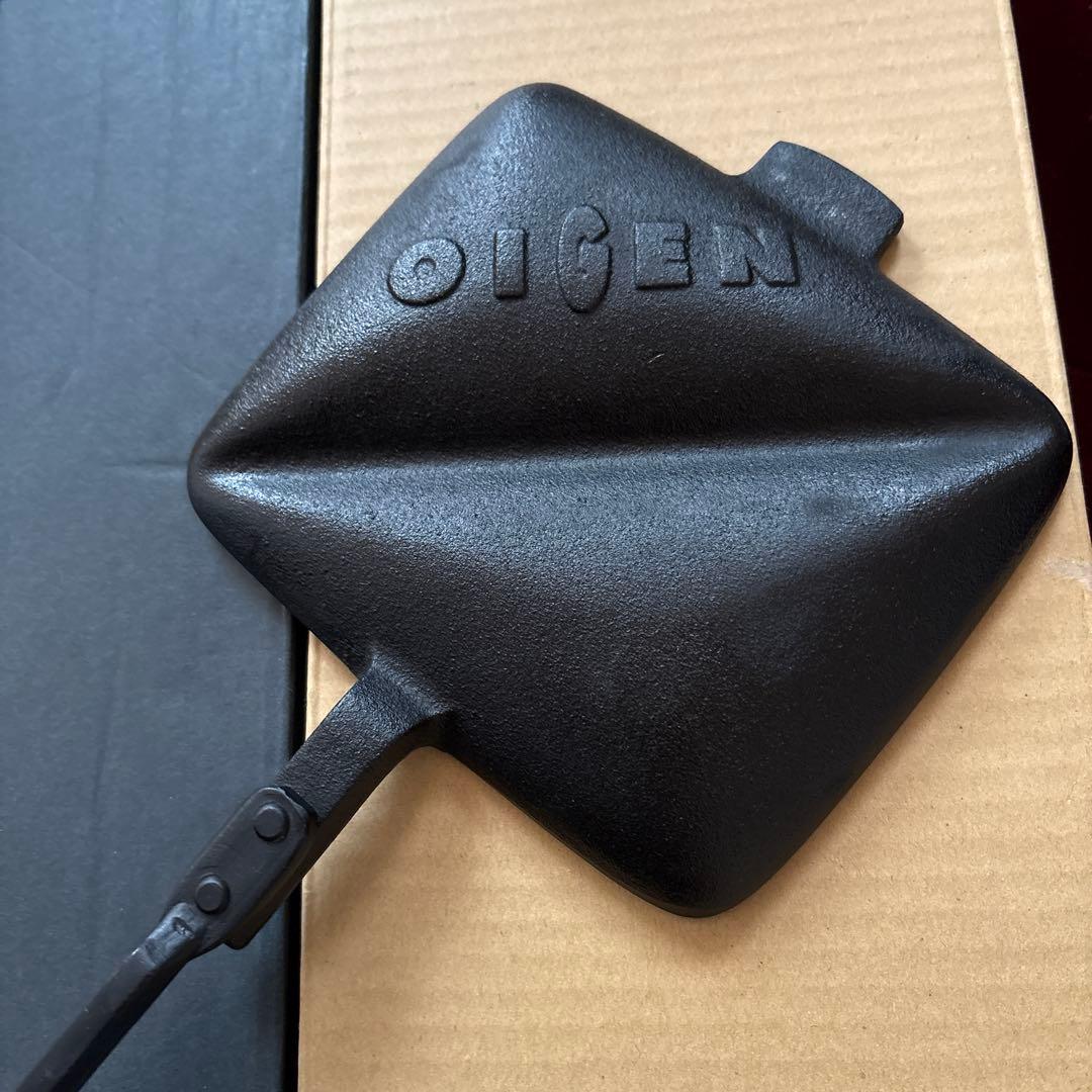 中古 OIGEN南部鉄器 ホットサンドメーカーF-416 鋳鉄及源鋳造岩手日本製