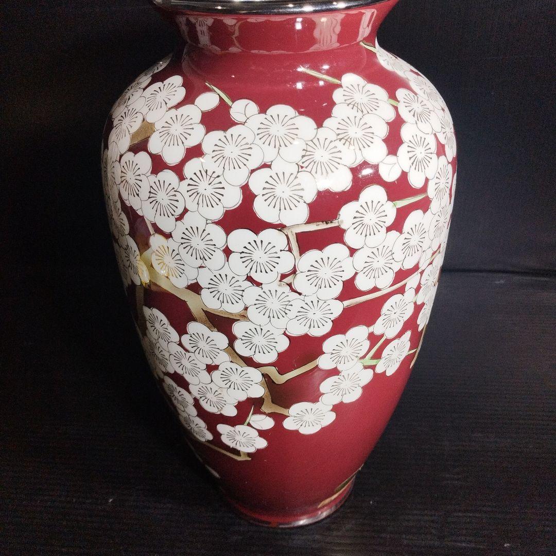 黒翠七宝 花瓶