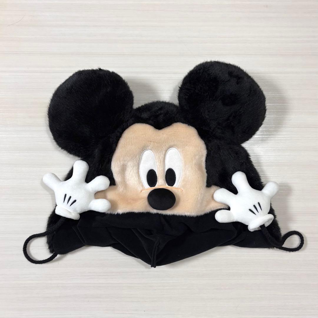 Disney ディズニー ミニー ミッキー ファンキャップ リボン 赤 黒