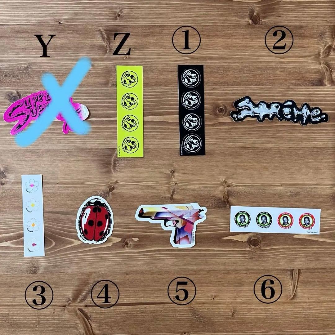 supreme ステッカーセット　シュプリーム　ロゴステッカー　ストリートアート