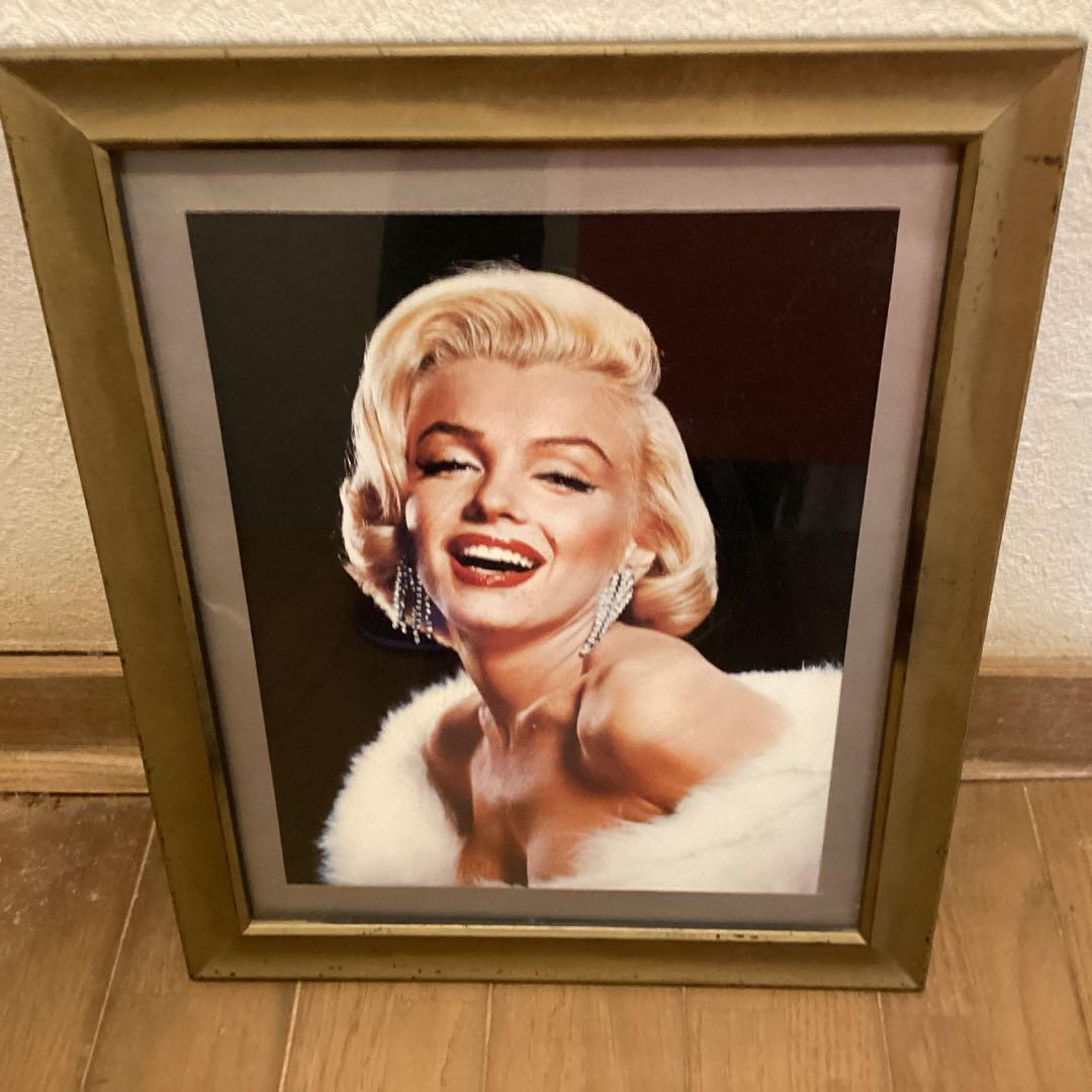 マリリンモンロー　　写真ブロマイドから　　額装仕立て品　　掲載可能品