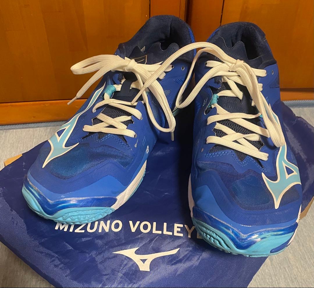 ミズノMIZUNOバレーボールシューズウェーブライトニングZ8ブルー27cm青靴