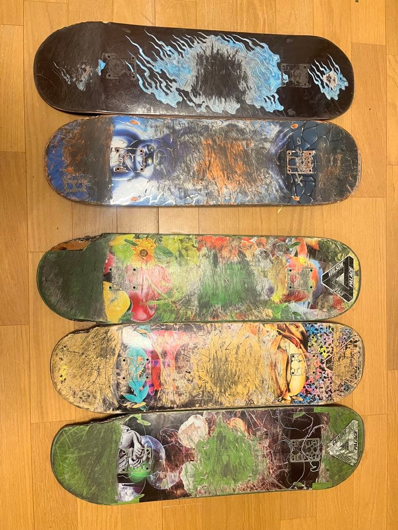 スケートボード　デッキ 5枚　palace EVISEN