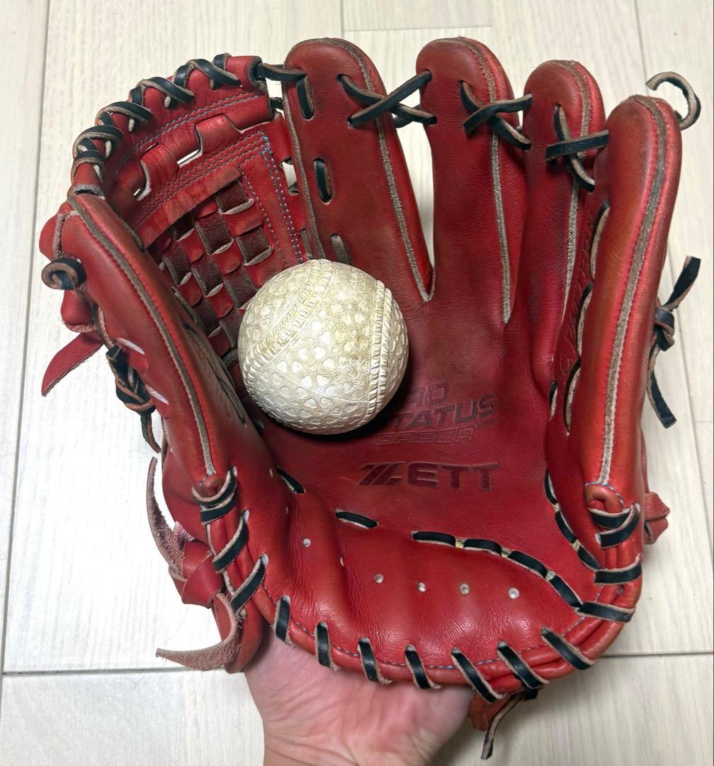 ZETTプロステイタス軟式オーダー内野手グラブ