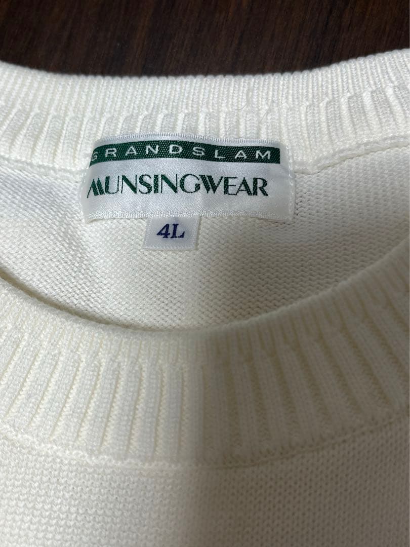 MUNSINGWEAR グランドスラム セーター 4L ホワイト