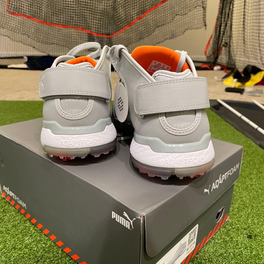 PUMA ゴルフシューズ ホワイト 26.0センチプロアダプト デルタ ミッド
