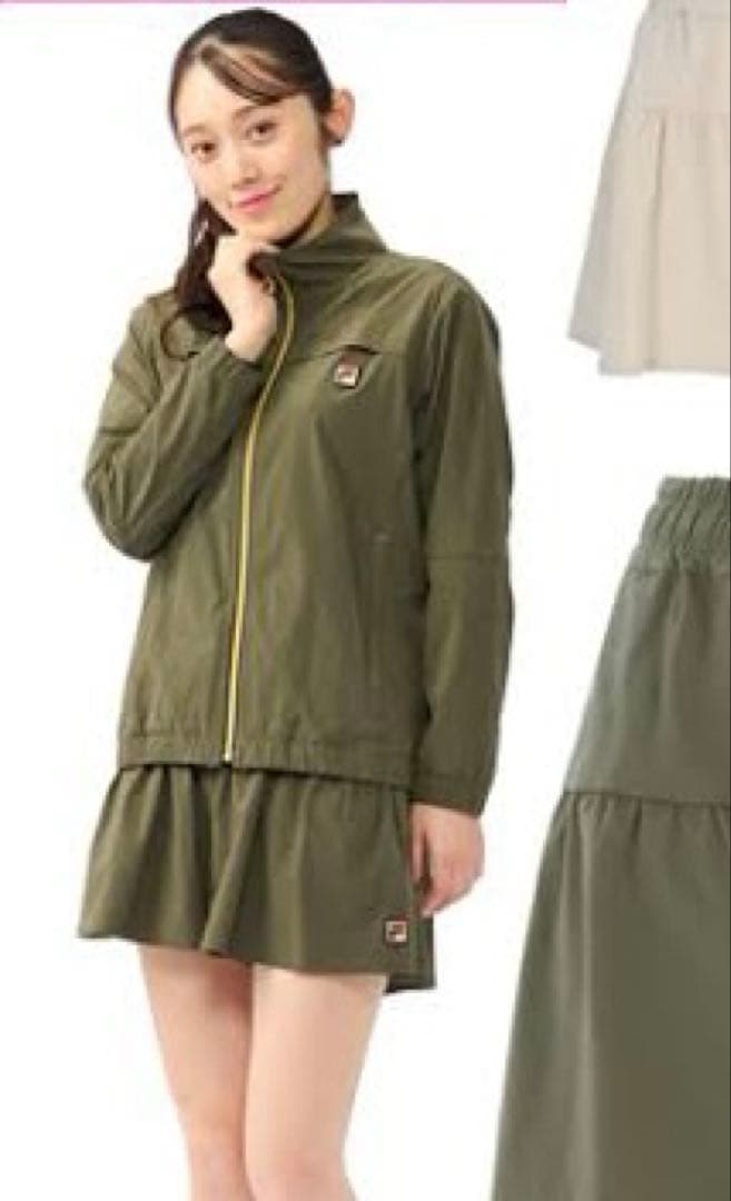 新品＊FILAフィラ＊テニスウェア トラックジャケット VL2723 カーキ