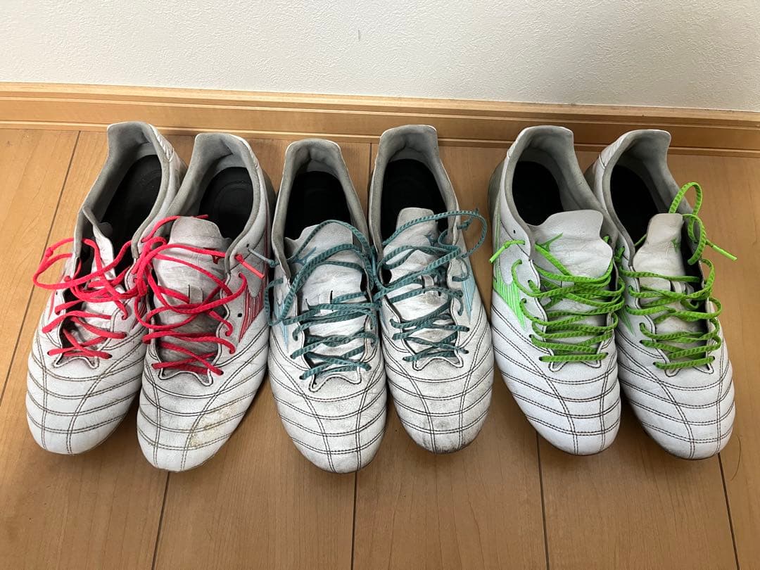 Mizuno サッカースパイク　3足セット