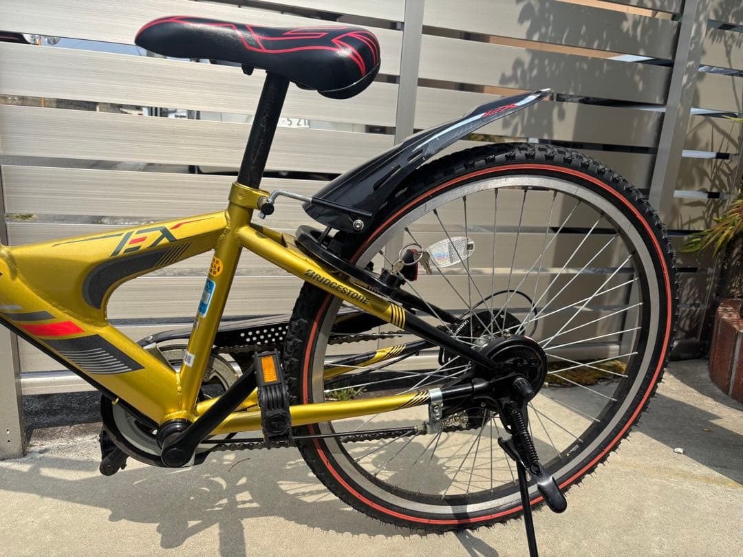 超美品 ブリヂストン 24型 子供用自転車 ゴールド EX46 変速