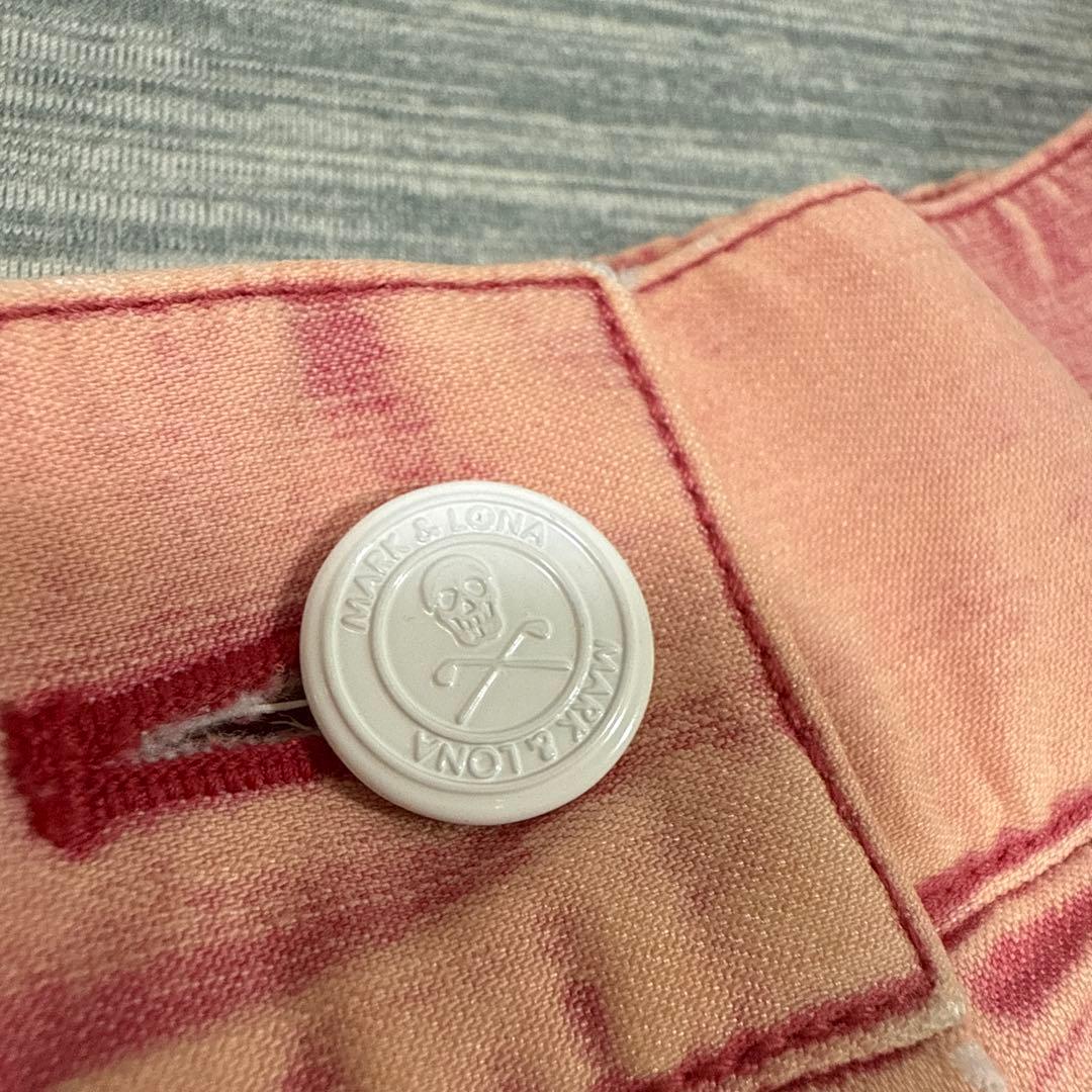美品　MARK&LONA ウォッシュ加工　ゴルフスカート