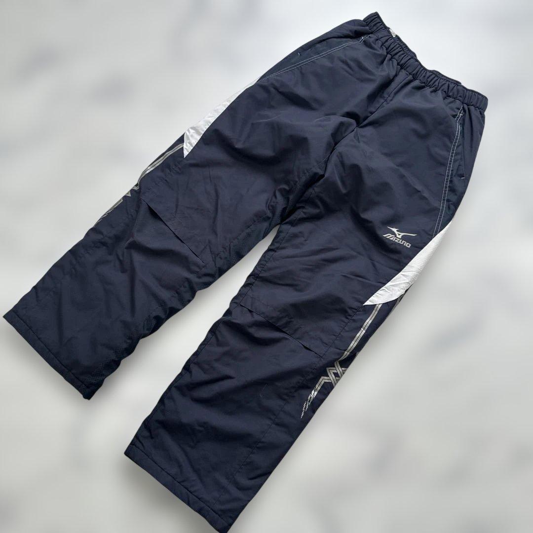 Mizuno ウィンドブレーカーセット 厚手　　ネイビー/白