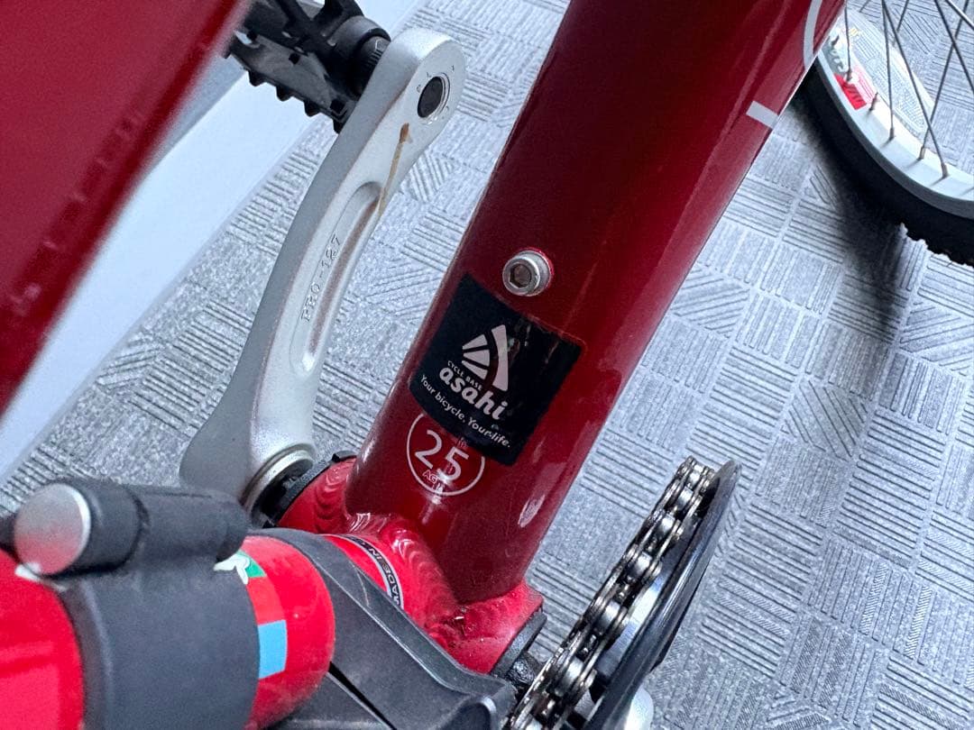 LOUIS GARNEAU 赤いキッズ自転車 前カゴ付き ※値下げしました。