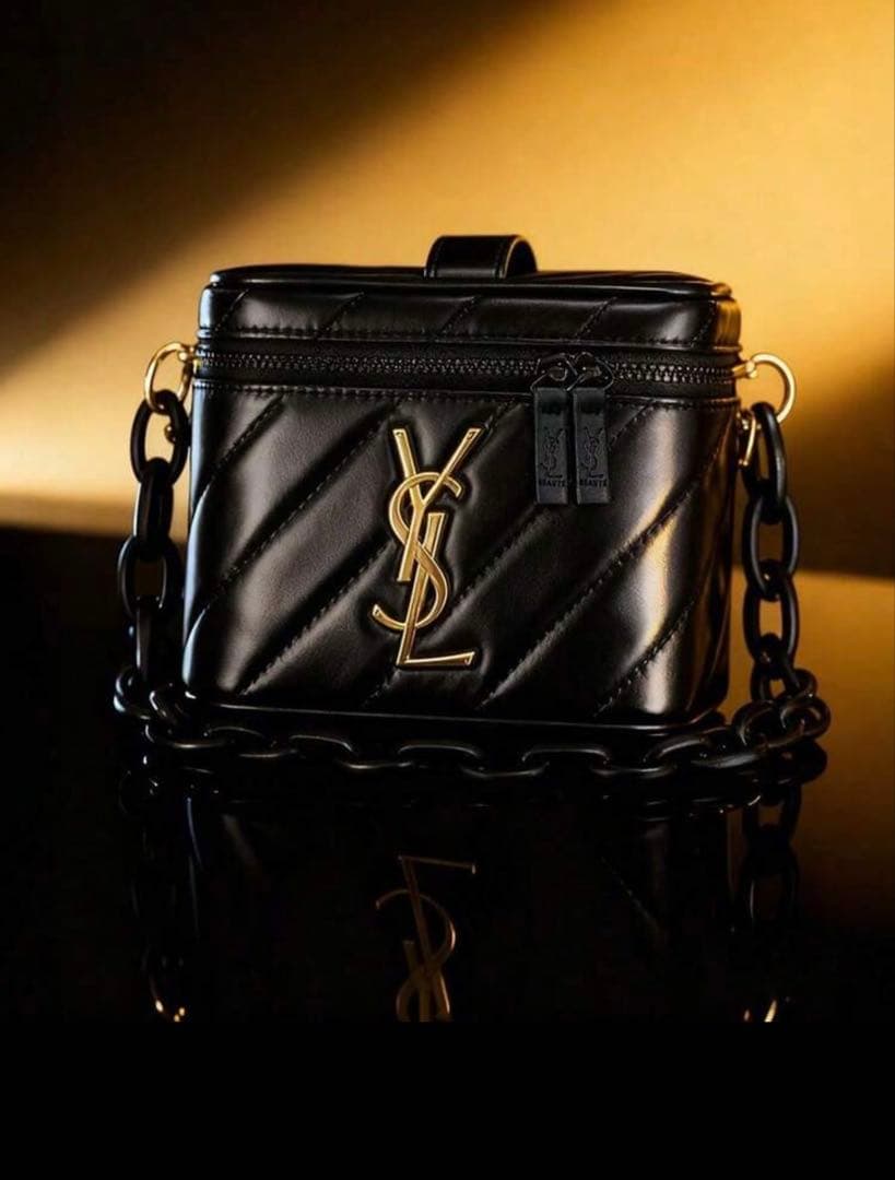 YSL ブラック キルティング バッグ