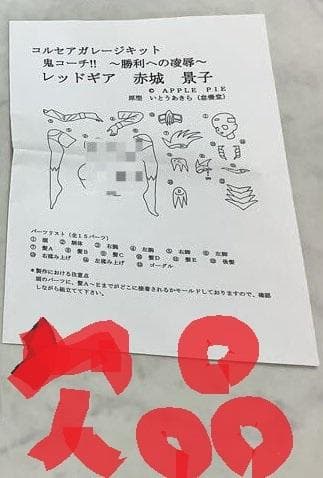 鬼コーチ !! 勝利への陵辱 レッドギア 赤城景子 コルセア ガレージキット