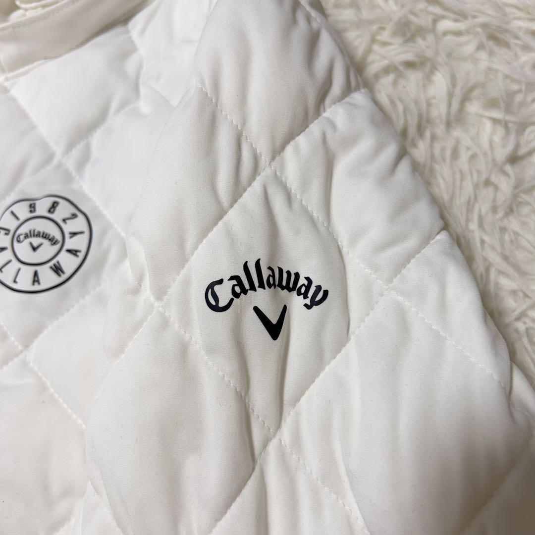 【美品】 キャロウェイ Callaway ジャケット L ホワイト キルティング