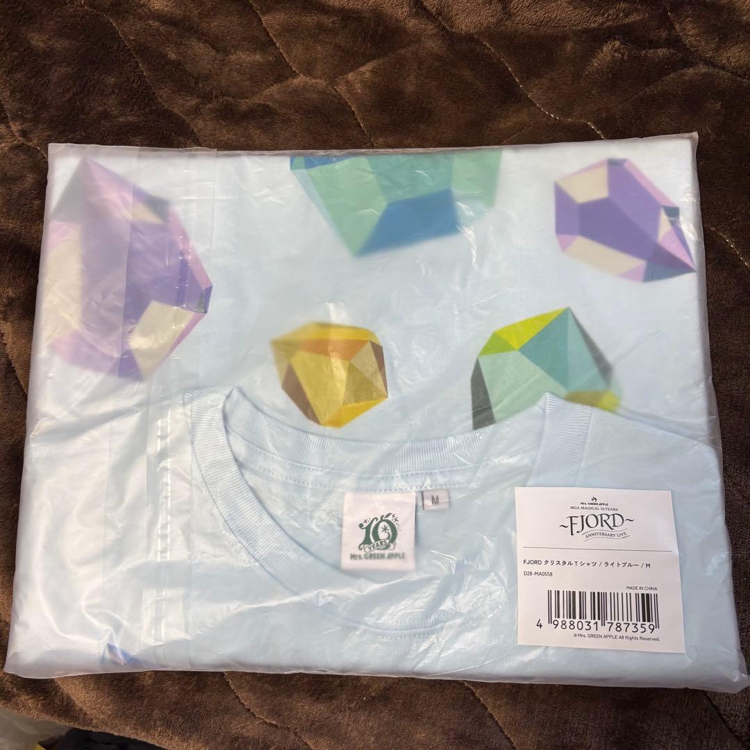 【即日発送】新品 ミセス FJORD クリスタルTシャツ ライトブルー M