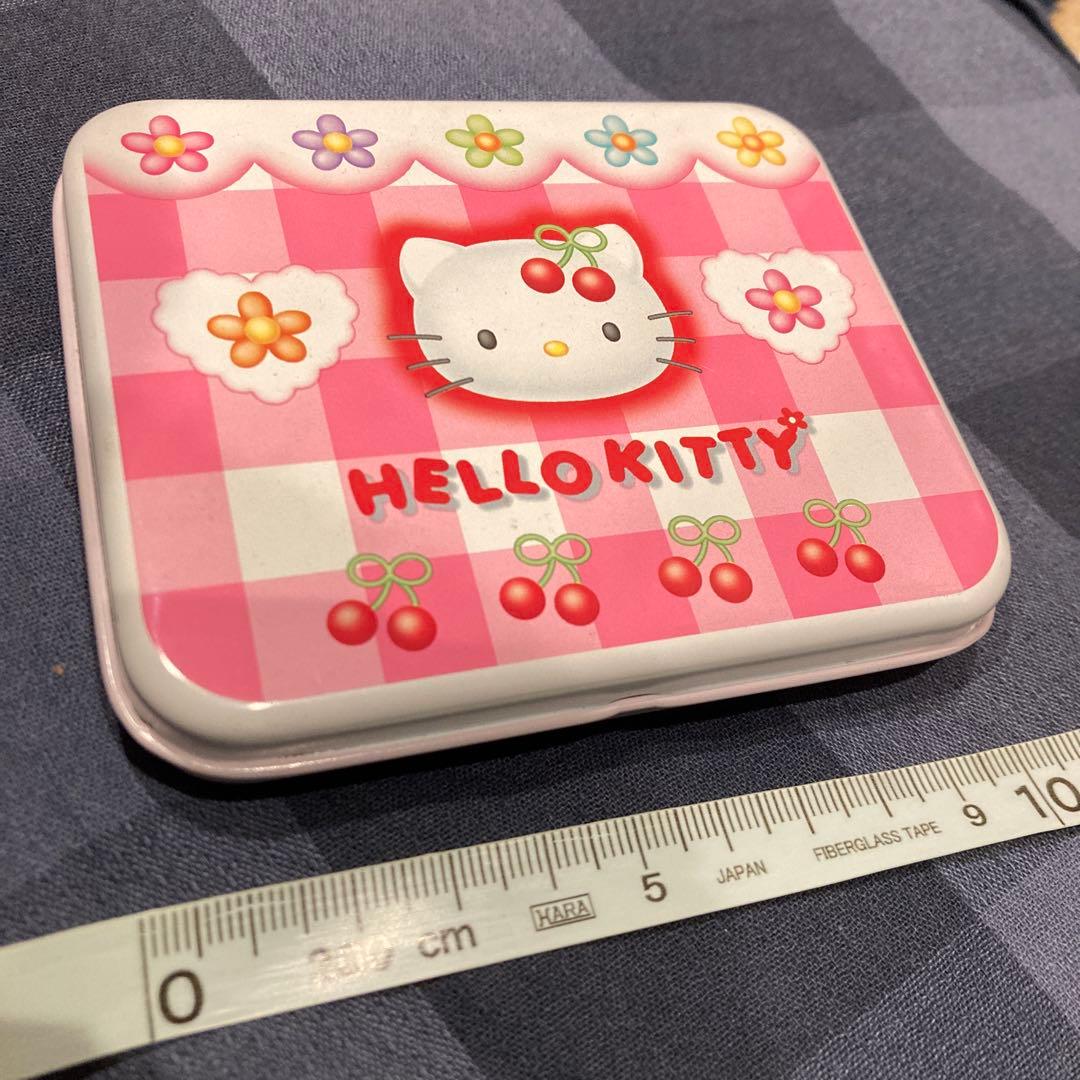 レトロ《1998年 ハローキティ メモ帳》さくらんぼ☆缶ケース付き