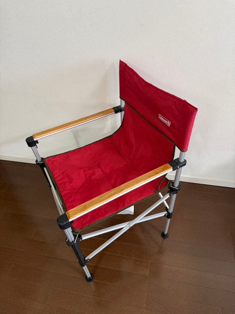 【一部不具合あり】Coleman ツーウェイキャプテンチェア（赤）２台セット