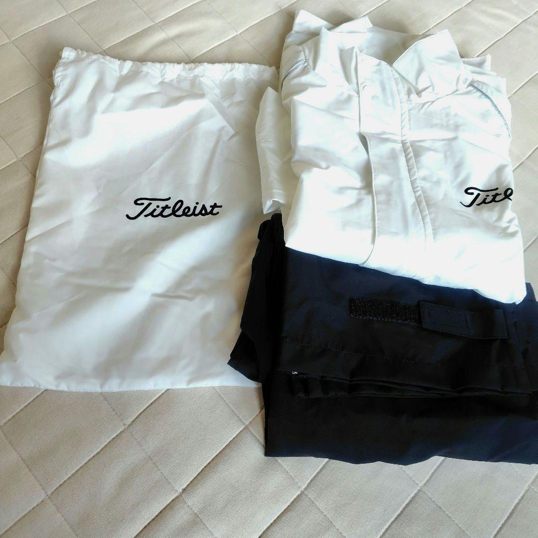Titleist レインウェア 上下 セットアップ ブラック ホワイト