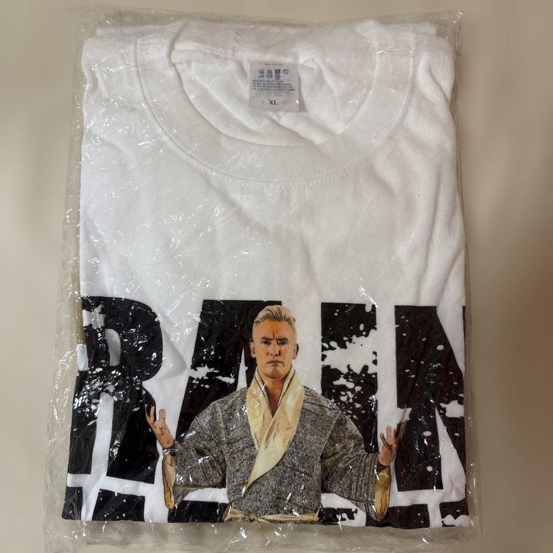 新日本プロレス　オカダ・カズチカ　FC東京コラボ　Tシャツ　ホワイト　XL
