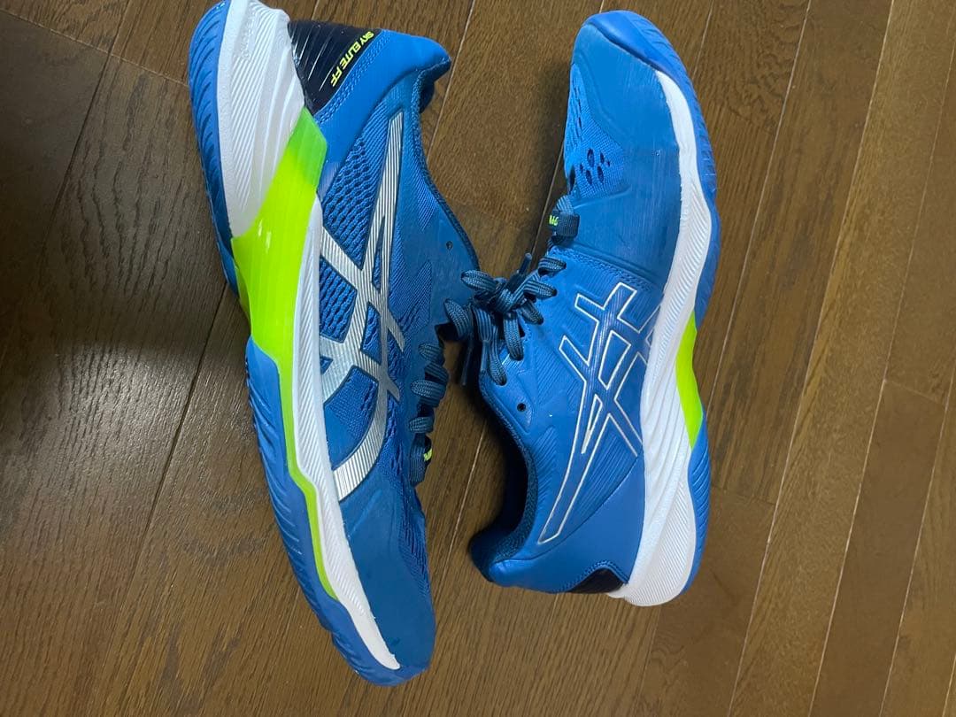 ASICS バレーボールシューズ ブルー27.0ケースおまけ付き